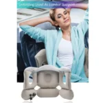 Portable Press Inflatable Pillow Lumbar Support Cusion Airplane Sleeping Pillow - Image 3