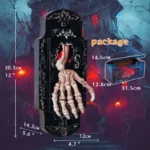 Halloween Induction Spray Doorbell Hand Movable Luminous Sounding Scary Doorbell - Image 6