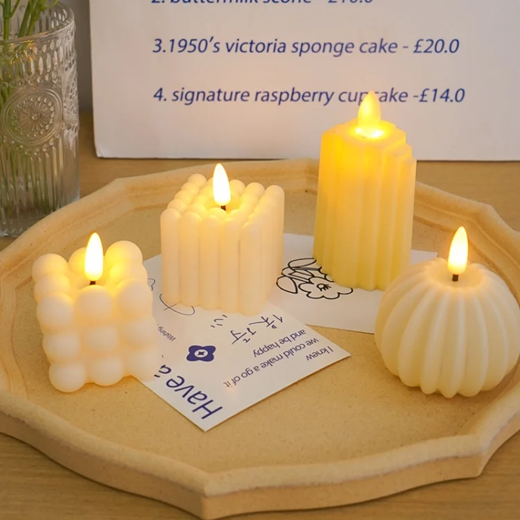 TBD06052126_B1.webp LED Geometry Electronic Candle Light Bedroom Atmosphere Ornaments Photo Props - Image 2