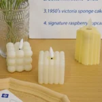 LED Geometry Electronic Candle Light Bedroom Atmosphere Ornaments Photo Props - Image 3
