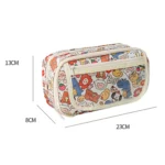 Large Capacity Waterproof Multi-layer Stationery Bag Transparent PVC Pencil Case - Image 2