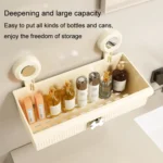 Suction Cup Wall Mounted Bathroom Shelf Drainage Detachable Storage Rack Hanging Basket - Image 5