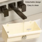 Suction Cup Wall Mounted Bathroom Shelf Drainage Detachable Storage Rack Hanging Basket - Image 6