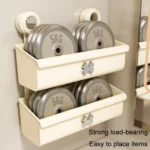 Suction Cup Wall Mounted Bathroom Shelf Drainage Detachable Storage Rack Hanging Basket - Image 10