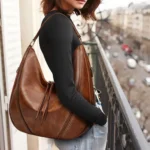 Women Large Capacity Tote Bag PU Leather Shoulder Bag - Image 2