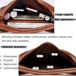 Women Large Capacity Tote Bag PU Leather Shoulder Bag - Image 5