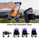 YYS-615 Motorcycle Bicycle Semi-Wrapped Riding Navigation Cell Phone Holder - Image 4