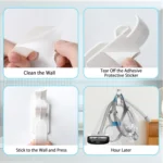 ABS Plastic Hooks Self-adhesive Ventilator Line Hook - Image 6