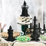 Halloween Decoration 3D Candlestick Ornament Haunted House Table Arrangement Ghost Festival Supplies - Image 2