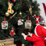 10pcs Clear Acrylic Christmas Decoration Hangers DIY Blank Xmas Tree Ornament With Rope - Image 6