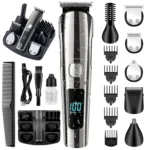 6 in 1 Men Waterproof Electric Hair Trimmer Kit Nose Trimmer, Mustache Trimmer Body Shaver
