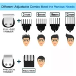 6 in 1 Men Waterproof Electric Hair Trimmer Kit Nose Trimmer, Mustache Trimmer Body Shaver - Image 8