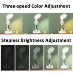 Round Desk Lamp Study Reading Folding Smart Bedside Eye Protection Lamp - Image 4