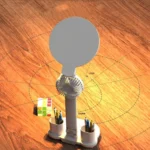 Round Desk Lamp Study Reading Folding Smart Bedside Eye Protection Lamp - Image 5