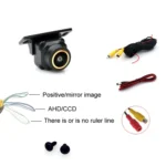 AHD1080P Car Universal HD Night Vision Rear View Reversing Three-Control Fisheye Camera - Image 7