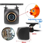 AHD1080P Car Universal HD Night Vision Rear View Reversing Three-Control Fisheye Camera - Image 2