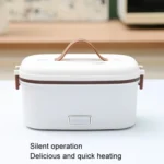 Electric Lunch Box Stainless Steel Lining Plug-in Heating Bento Box - Image 5