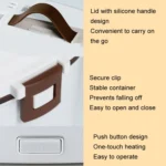 Electric Lunch Box Stainless Steel Lining Plug-in Heating Bento Box - Image 6