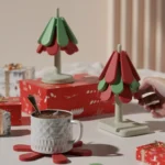 Christmas Tree Heat Resistant Table Mat Household Foldable Thermal Insulated Placemat Pot Mat - Image 2