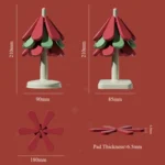 Christmas Tree Heat Resistant Table Mat Household Foldable Thermal Insulated Placemat Pot Mat - Image 3