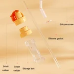 Children Anti Choking Bottle Cap Portable Universal Bottle Closure Converter - Image 4