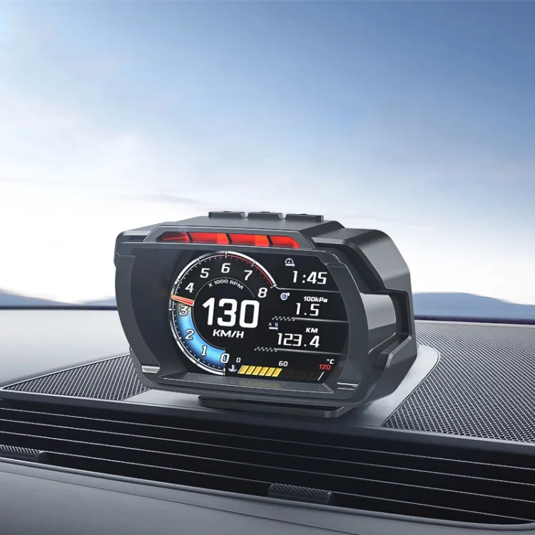 TBD06052263_B1.webp HUD Head-up Display OBD LCD Mileage Speedometer - Image 2