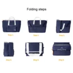 Folding Travel Bag Large Capacity Gym Rucksack Portable Luggage Clothes Storage Bag - Image 8