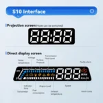 Head-up Display OBD Multi-function Vehicle Instrument Oil Temperature Gearbox Monitoring Screen - Image 4