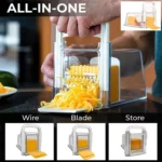 4 in 1 Cheese Chopper Butter Slicer Refrigerator Storage Box with 3 Blades - Image 2