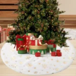 40cm Christmas Tree Skirt Mat Christmas Tree Bottom Foot Carpet Party Decoration - Image 2