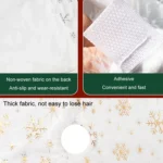 40cm Christmas Tree Skirt Mat Christmas Tree Bottom Foot Carpet Party Decoration - Image 4