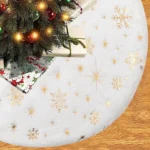 40cm Christmas Tree Skirt Mat Christmas Tree Bottom Foot Carpet Party Decoration - Image 5