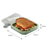 Portable Sandwich Toast Fresh Lunch Box Household Bento Holder - Image 3