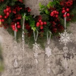 Christmas Acrylic Clear Pendant Snowflake Icicle Crystal Ornaments Xmas Tree Hanging Decoration - Image 9