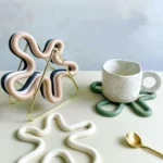 Household Irregular Silicone Heat Insulation Mat Kitchen High Temperature Resistant Desktop Placemat - Image 2