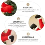 Christmas Tree Decoration Santa Claus Elf Legs Plush Door Decor Christmas Home Hanging Ornaments - Image 5