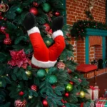 Christmas Tree Decoration Santa Claus Elf Legs Plush Door Decor Christmas Home Hanging Ornaments - Image 8