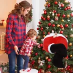 Christmas Tree Decoration Santa Claus Elf Legs Plush Door Decor Christmas Home Hanging Ornaments - Image 10