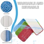 Spray Mop Replacement Pads Reusable Microfiber Floor Mops Refills - Image 4