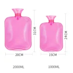 Clear PVC Thick Warm Water Bag Hand Warmer Girls Pocket Warmer Hot Water Bag - Image 3