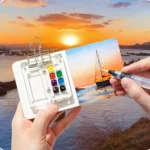 Mini Portable Watercolor Acrylic Box For Sketching - Image 4