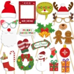 Christmas Party Decoration Children Adults Quirky Photo Frame Handheld Photo Props - Image 6