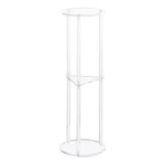 3 Layer Acrylic Round Table Bedroom Living Room Wine Table