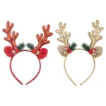 Bell Antler Headdress Christmas Ball Party Decoration Headband - Image 2