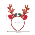 Bell Antler Headdress Christmas Ball Party Decoration Headband - Image 3