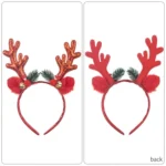 Bell Antler Headdress Christmas Ball Party Decoration Headband - Image 4