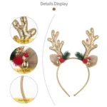 Bell Antler Headdress Christmas Ball Party Decoration Headband - Image 5