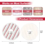 For Vileda Spin & Clean Mop Refill Pad Round Microfiber Replacement Cloth Cover - Image 3