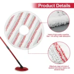 For Vileda Spin & Clean Mop Refill Pad Round Microfiber Replacement Cloth Cover - Image 4