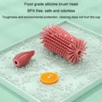 Portable 3 In 1 Food Grade Silicone Bottle Brush Set Multipurpose Baby Bottle Straw Cleaner Brush - Image 8